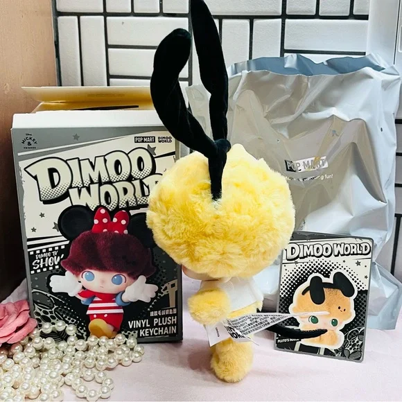 POPMART x DIMOO WORLD × DISNEY Vinyl Plush Keychain - PLUTO - OPEN BOX/BAG